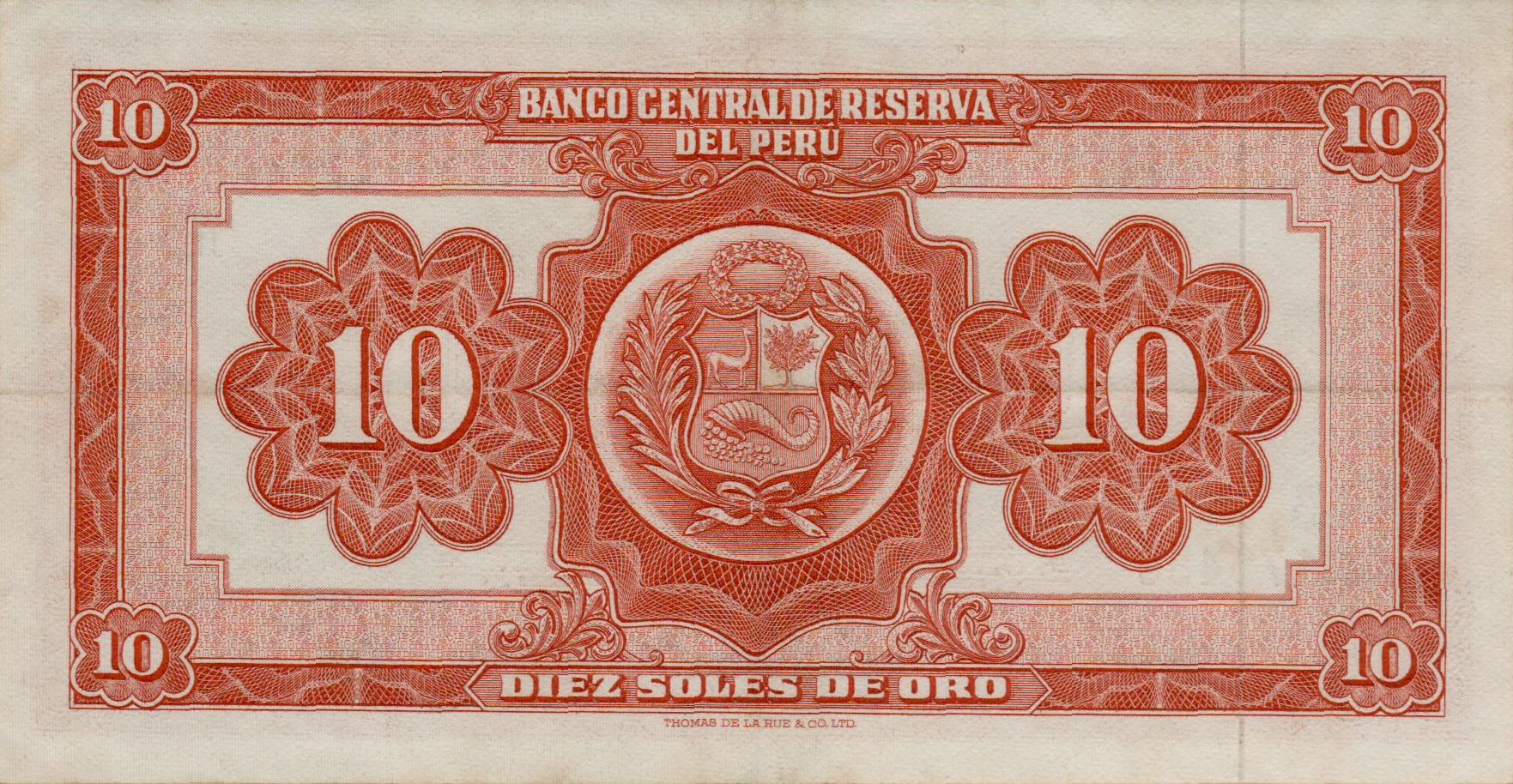 Peru 10 1967 UNC P-84/d